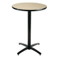 thumbnail image 1 of KFI Studios Mode 2.5' Round Bistro Table, Dark Mahogany, Arched X-Base, 1 of 5