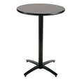 thumbnail image 1 of KFI Studios Mode 2.5' Round Bistro Table, Graphite Nebula, Arched X-Base, 1 of 5