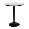 thumbnail image 1 of KFI Studios Mode 2.5' Round Bistro Table, Grey Nebula, Black Base, 1 of 5