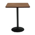thumbnail image 1 of KFI Studios Mode 2.5' Square Bistro Table, River Cherry, Black Base, 1 of 6