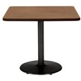 thumbnail image 1 of KFI Studios Mode 2.5' Square Dining Table, River Cherry, Black Base, 1 of 3