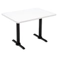 thumbnail image 1 of KFI Studios Mode 2.5' x 4' Dining Table, Designer White, Black Base, 1 of 7