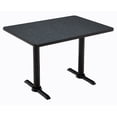 thumbnail image 1 of KFI Studios Mode 2.5' x 4' Dining Table, Grey Nebula, Black Base, 1 of 7