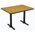 thumbnail image 1 of KFI Studios Mode 2.5' x 5' Bistro Table, Medium Oak, Black Base, 1 of 7