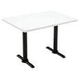 thumbnail image 1 of KFI Studios Mode 2.5' x 5' Dining Table, Designer White, Black Base, 1 of 7