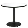 thumbnail image 1 of KFI Studios Mode 2.5' x Round' Dining Table, Crisp Linen, Black Base, 1 of 5