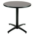 thumbnail image 1 of KFI Studios Mode 2.5' x Round' Dining Table, Graphite Nebula, Arched X Base, 1 of 3