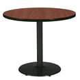 thumbnail image 1 of KFI Studios Mode 2.5' x Round' Dining Table, Mahogany, Black Base, 1 of 5
