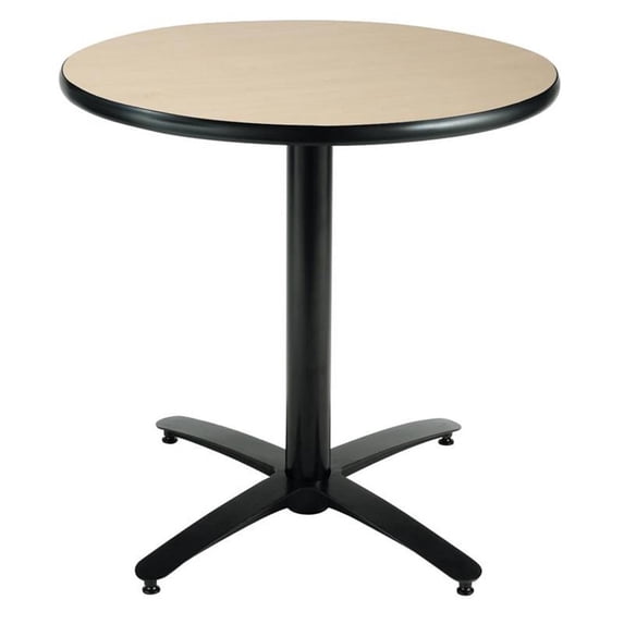 KFI Studios Mode 2.5' x Round' Dining Table, Natural, Arched X Base