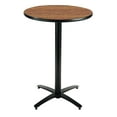 thumbnail image 1 of KFI Studios Mode 3.5' Round Bistro Table, Medium Oak, Arched X-Base, 1 of 2