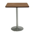 thumbnail image 1 of KFI Studios Mode 3.5' Square Bistro Table, River Cherry, Silver Base, 1 of 6