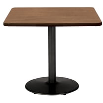 KFI Studios Mode 3.5' Square Counter Height Dining Table, River Cherry, Black Base