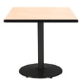 thumbnail image 1 of KFI Studios Mode 3.5' Square Dining Table, Natural, Black Base, 1 of 2