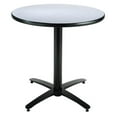 thumbnail image 1 of KFI Studios Mode 3.5' x Round' Dining Table, Grey Nebula, Arched X Base, 1 of 4