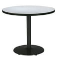 thumbnail image 1 of KFI Studios Mode 3.5' x Round' Dining Table, Grey Nebula, Black Base, 1 of 2