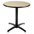 thumbnail image 1 of KFI Studios Mode 3.5' x Round' Dining Table, Natural, Arched X Base, 1 of 2
