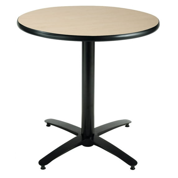 KFI Studios Mode 3.5' x Round' Dining Table, Natural, Arched X Base