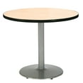 thumbnail image 1 of KFI Studios Mode 3.5' x Round' Dining Table, Natural, Silver Base, 1 of 2