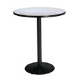 thumbnail image 1 of KFI Studios Mode 3' Round Bistro Table, Grey Nebula, Black Base, 1 of 2