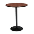 thumbnail image 1 of KFI Studios Mode 3' Round Bistro Table, Mahogany, Black Base, 1 of 5
