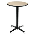 thumbnail image 1 of KFI Studios Mode 3' Round Bistro Table, Natural, Arched X-Base, 1 of 2