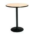 thumbnail image 1 of KFI Studios Mode 3' Round Bistro Table, Natural, Black Base, 1 of 5