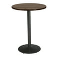 thumbnail image 1 of KFI Studios Mode 3' Round Bistro Table, Studio Teak, Black Base, 1 of 6
