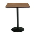 thumbnail image 1 of KFI Studios Mode 3' Square Bistro Table, River Cherry, Black Base, 1 of 2