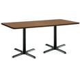thumbnail image 1 of KFI Studios Mode 3' x 6' Counter Height Dining Table, Rive Cherry, Black X Base, 1 of 3