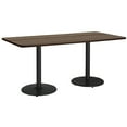 thumbnail image 1 of KFI Studios Mode 3' x 6' Counter Height Dining Table, Studio Teak, Black Base, 1 of 6