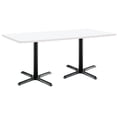 thumbnail image 1 of KFI Studios Mode 3' x 6' Dining Table, Designer White, Black X Base, 1 of 3