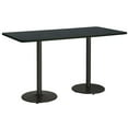 thumbnail image 1 of KFI Studios Mode 3' x 8' Bistro Table, Graphite Nebula, Black, 1 of 7