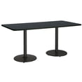 thumbnail image 1 of KFI Studios Mode 3' x 8' Counter Height Dining Table, Graphite Nebula, Black Base, 1 of 7