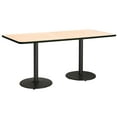 thumbnail image 1 of KFI Studios Mode 3' x 8' Dining Table, Natural, Black Base, 1 of 7