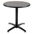 thumbnail image 1 of KFI Studios Mode 3' x Round' Dining Table, Graphite Nebula, Arched X Base, 1 of 4