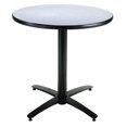 thumbnail image 1 of KFI Studios Mode 3' x Round' Dining Table, Grey Nebula, Arched X Base, 1 of 4