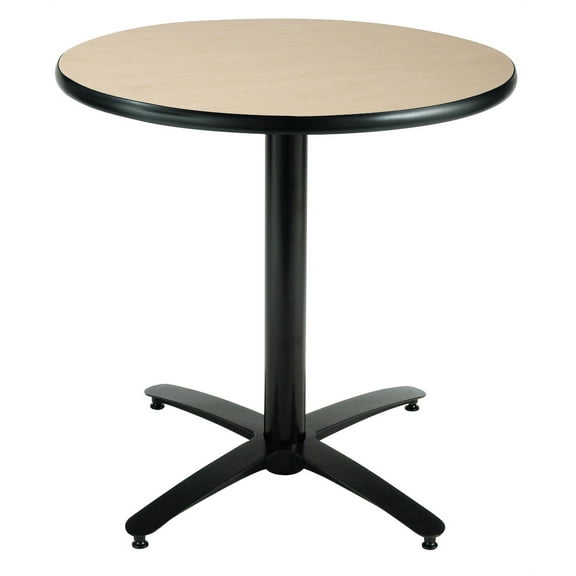 KFI Studios Mode 3' x Round' Dining Table, Natural, Arched X Base