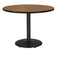 thumbnail image 1 of KFI Studios Mode 4' Round Counter Height Dining Table, River Cherry, Black Base, 1 of 2