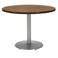 thumbnail image 1 of KFI Studios Mode 4' Round Dining Table, River Cherry, Silver Base, 1 of 2