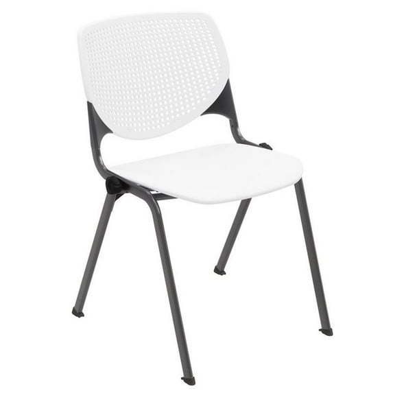 KFI Studios Plastic KOOL Stack Chair - White