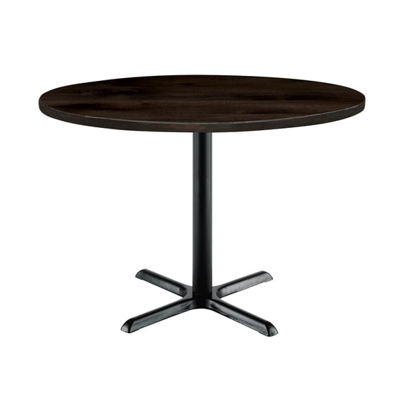 KFI Studios Urban Loft 2.5' Round Dining Table, Espresso, Black X Base