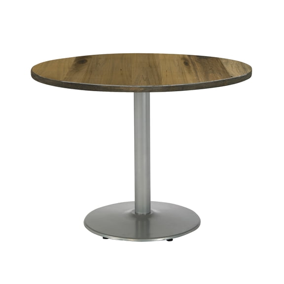 KFI Studios Urban Loft 2.5' Round Dining Table, Natural, Silver Base