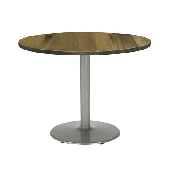 KFI Studios Urban Loft 2.5' Round Dining Table, Natural, Silver Base