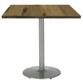 thumbnail image 1 of KFI Studios Urban Loft 2.5' Square Bistro Table, Natural, Silver Base, 1 of 4
