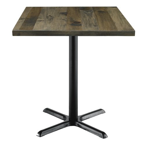 KFI Studios Urban Loft 2.5' Square Dining Table, Barnwood