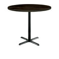 thumbnail image 1 of KFI Studios Urban Loft 3.5' Round Bistro Table, Espresso, Black X Base, 1 of 3