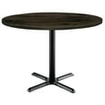 thumbnail image 1 of KFI Studios Urban Loft 3.5' Round Dining Table, Barnwood, Black X Base, 1 of 3