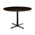 thumbnail image 1 of KFI Studios Urban Loft 3.5' Round Dining Table, Espresso, Black X Base, 1 of 3