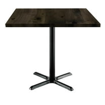 KFI Studios Urban Loft 3.5' Square Dining Table, Barnwood
