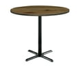 thumbnail image 1 of KFI Studios Urban Loft 3' Round Bistro Table, Natural, Black X Base, 1 of 4